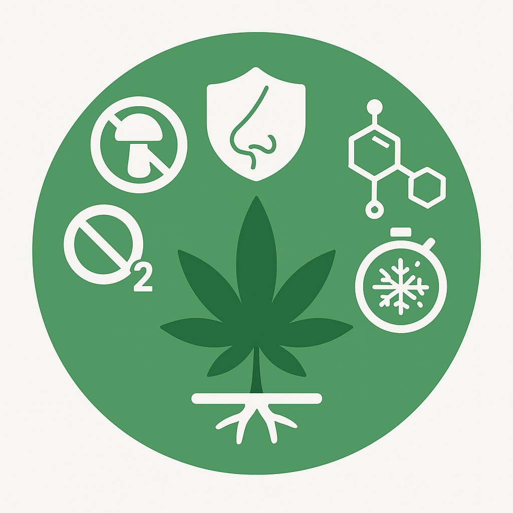 Vorteile der Gefriertrocknung Kreisdiagramm