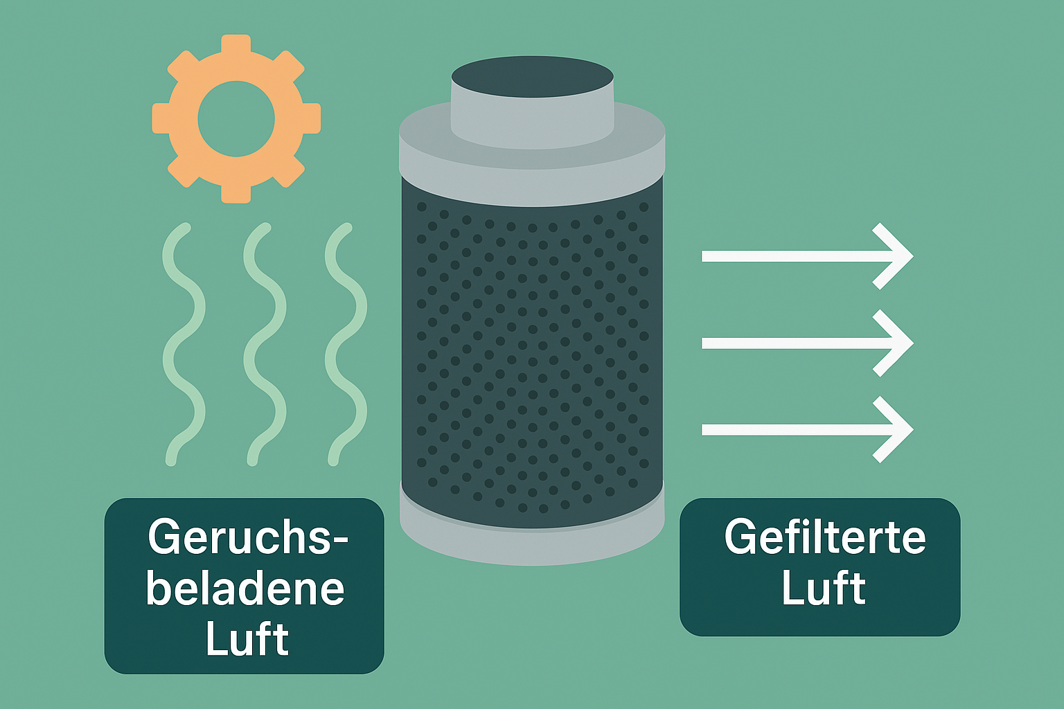 Infografik: Luftfeuchtigkeit und Aktivkohlefilter