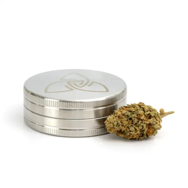 HIZEN Vaporizers Grinder Edelstahl 2-teilig, 63mm glänzend