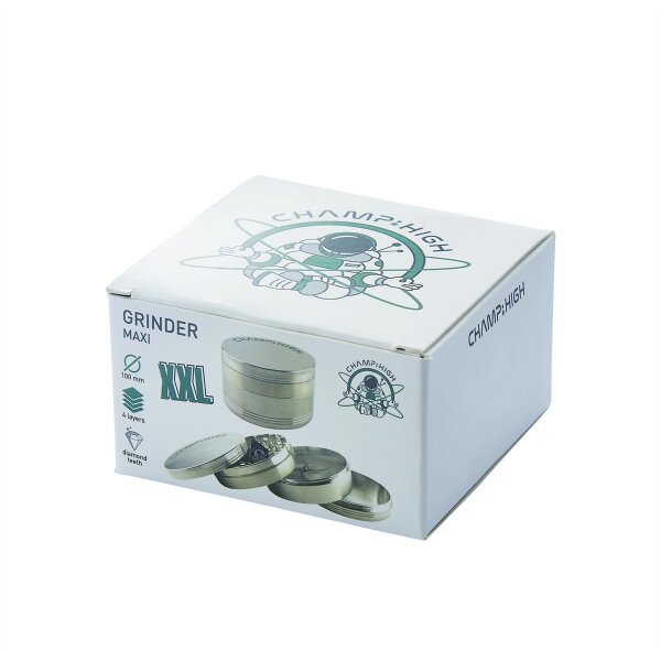 Champ High Grinder Maxi XXL 100mm silber