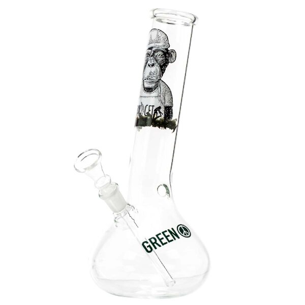 Bong – Glas Greenline Monkey Pay & Get Ø40mm, H25cm, Schliff 14.5 mm