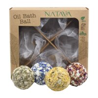 Natava Bio Aromatherapie Öl-Badekugeln, Geschenkset...