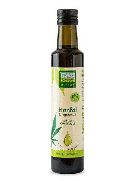 Hanf Farm Hanföl Bio, kaltgepresst, 250ml