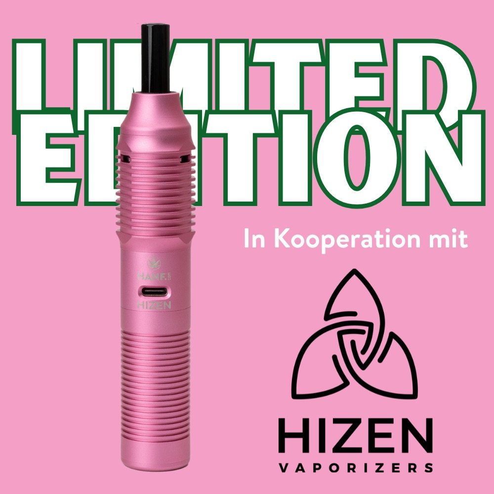 hizen vape HIZEN Vaporizer Stilus Mini HANF.com Edition – Pink, 6 Temperaturstuf,  94,90 €
