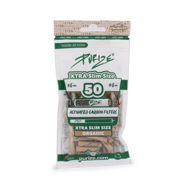 Purize Aktivkohlefilter XTRA Slim Size 50Stk. Organic