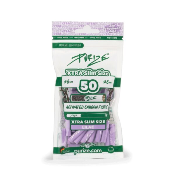 Purize Aktivkohlefilter XTRA Slim Size 50Stk. Flieder