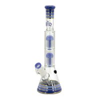 Grace Glass | Golden Line Blue Beaker Bong H:46cm -...