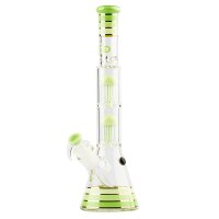 Grace Glass | Golden Line Green Beaker Bong H:46cm -...