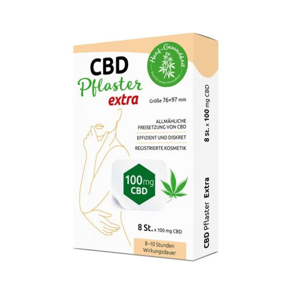 Hanf Gesundheit CBD Pflaster Extra 100mg 8 Stk.