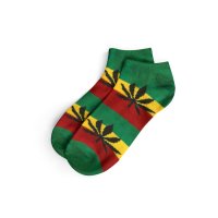 Socken I - We Love 36-42 kurz rasta mit schwarzen...