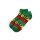 Socken I - We Love 36-42 kurz rasta mit schwarzen Blättern