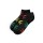 Socken I - We Love 40-45 kurz rasta mit grünen/gelben Blättern