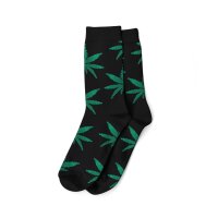 Socken I - We Love 40-45 lang schwarz mit grünen...