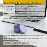 HIZN Keramik Grinder 63mm - Lila