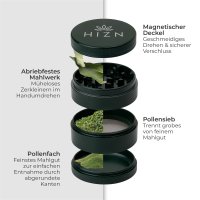 HIZN Keramik Grinder 63mm - Grün