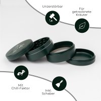 HIZN Keramik Grinder Grün 63mm