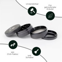 HIZN Keramik Grinder 63mm - Grau