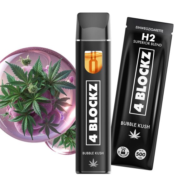 4 BLOCKZ Superior Vape Pen 1ml Bubble Kush