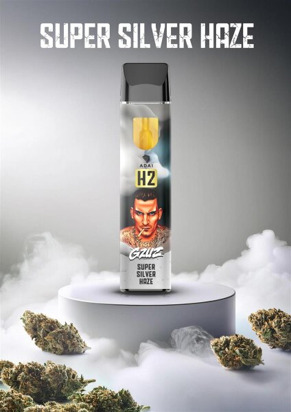 GZUZ H2 Superior Blend Vape HHZ 1ml - Super Silver Haze