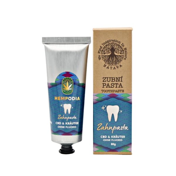 Hempodia Zahnpasta CBD & Kräuter Ohne Fluroid , 80g