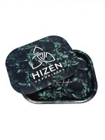 HIZEN Rolling Tray mit Deckel 18 x 14 cm Blätter