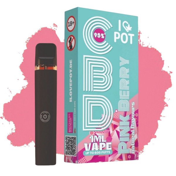 ILovePot CBD Vape 95% Pink Berry 1ml