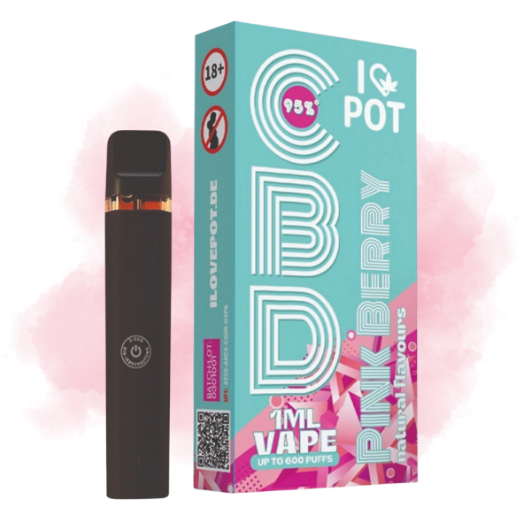ILovePot CBD Vape 95% Pink Berry 1ml