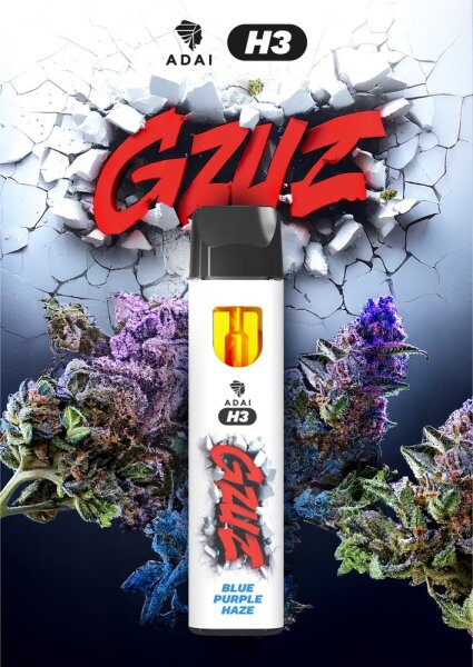 GZUZ H3 Superior Blend Vape HHZ 1ml Blue Purple Haze