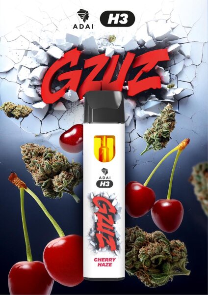 GZUZ H3 Superior Blend Vape HHZ 1ml Cherry Haze
