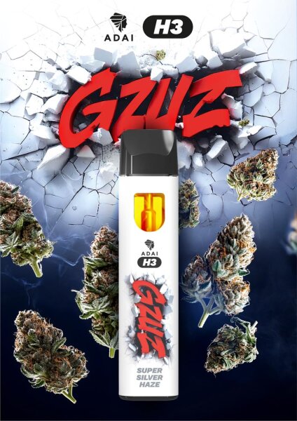 GZUZ H3 Superior Blend Vape HHZ 1ml Super Silver Haze