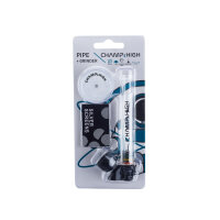 Champ High Pfeife Glas Skull + Grinder