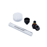 Champ High Pfeife Glas Skull + Grinder