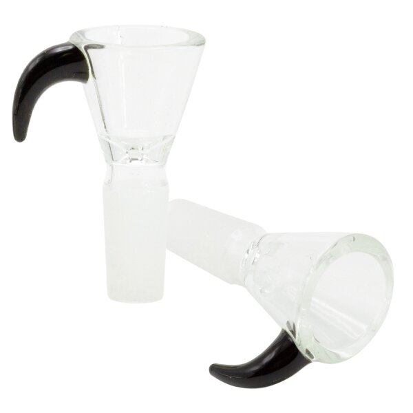 Glass Bowl SG: 14.5mm mit Handle + 3mm Hole
