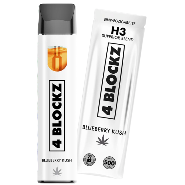 4 BLOCKZ H3 Superior Vape Pen 1ml Blueberry Kush