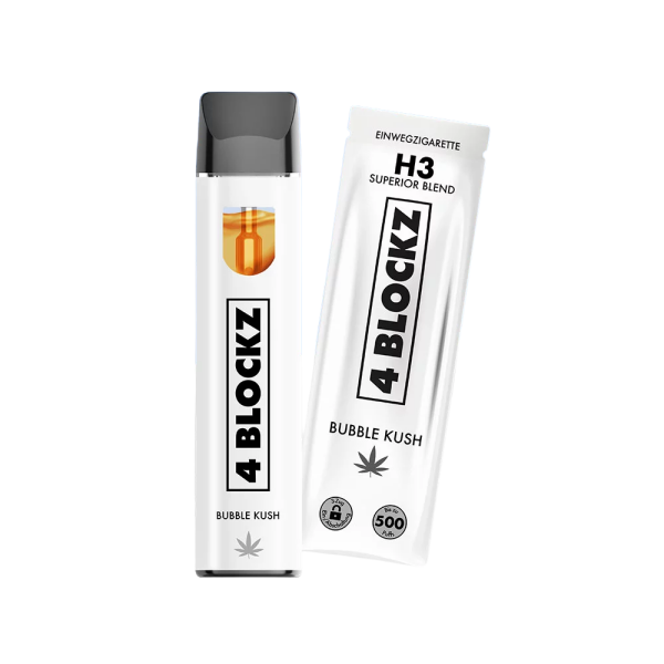 4 BLOCKZ H3 Superior Vape Pen 1ml Bubble Kush