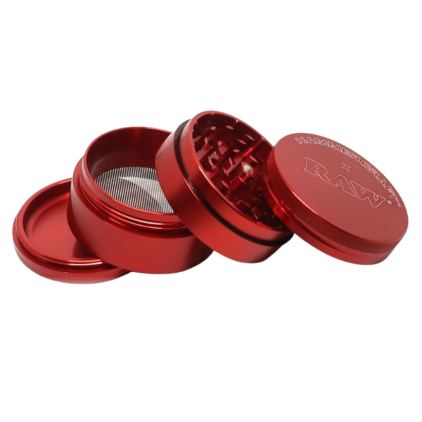 Raw Grinder 39,90€ Aluminium 62 mm rot