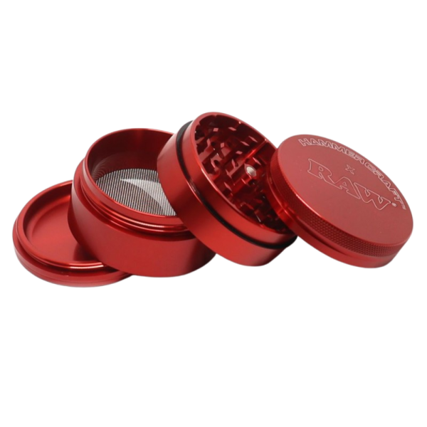 Raw Grinder Aluminium Rot 62 mm
