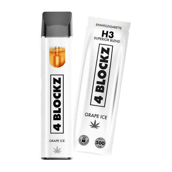 4 BLOCKZ H3 Superior Vape Pen 1ml Grape Ice