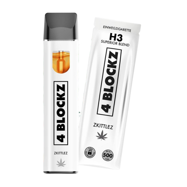 4 BLOCKZ H3 Superior Vape Pen 1ml Zkittlez