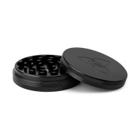 HIZEN Vaporizers Grinder Alu Schwarz 100 mm, 2-teilig