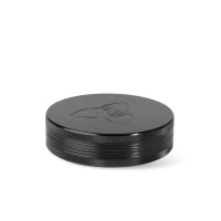 HIZEN Vaporizers Grinder Alu Schwarz 100 mm, 2-teilig