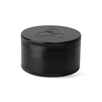 HIZEN Vaporizers Grinder Alu Schwarz 100 mm, 4 teilig