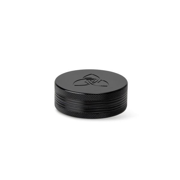 HIZEN Vaporizers Grinder Alu Schwarz 6,3 cm, 2-teilig