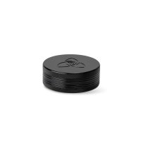HIZEN Vaporizers Grinder Alu Schwarz 6,3 cm, 2-teilig