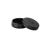 HIZEN Vaporizers Grinder Alu Schwarz 6,3 cm, 2-teilig