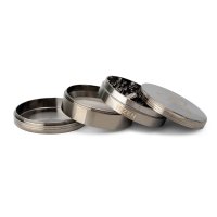 HIZEN Vaporizers Basic Grinder Gun Metal 100 mm