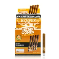 Hemper Rolls Mini Size mit Glass Tip, 4Stk - Mango