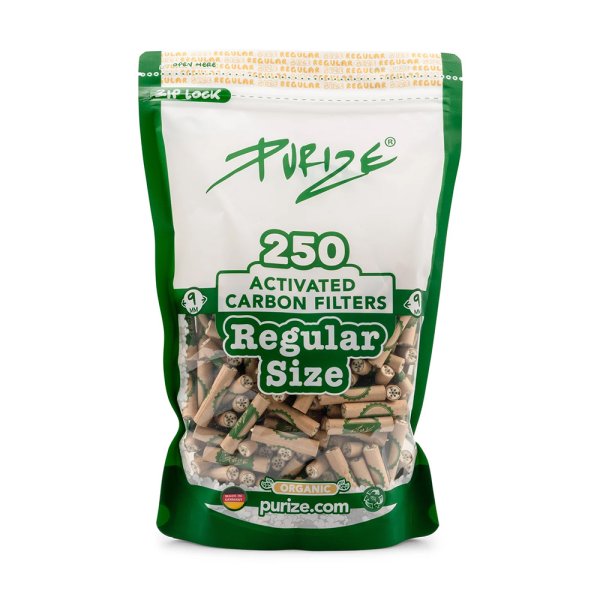 Purize Aktivkohlefilter Regular 9mm, 250Stk. Organic