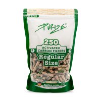 Purize Aktivkohlefilter Regular 9mm, 250Stk. Organic