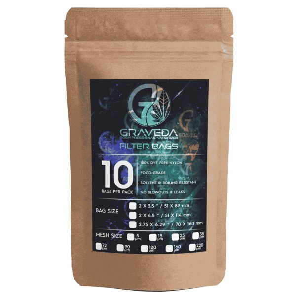 Graveda Rosin Bag 10Stk. 51X89mm, 120 Micron